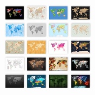 Quadros Decorativos Mapa Mundi Moderno e Retrô | Design Exclusivo para Sala, Escritório e Quarto - imagem 3