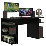Escrivaninha Mesa para Computador Office 9409 Madesa - Design Moderno Preto para Estudo e Trabalho - imagem 1