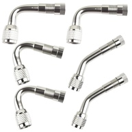 Extensor de Válvula de Pneu Heran 6 Peças: Ângulos 45°, 90°, 135° para Carros, Motos e Trailers - imagem 1