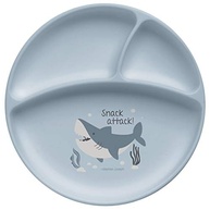 Prato de Silicone com Ventosa para Bebê - Tubarão | Seguro, Livre de BPA e Fácil de Limpar - imagem 1