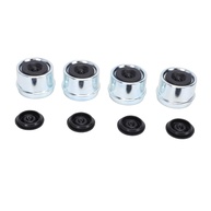 KIMISS Tampa de Graxa Cromada para Eixo de Reboque Dexter 2000-3500 LBS - Proteção Durável e Fácil Manutenção (4 Peças) - imagem 1