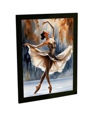 Quadro Decorativo Dança Ballet Bailarina - Ilustração Elegante para Decoração de Quarto e Sala - imagem 2