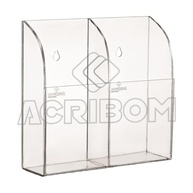 Suporte de Parede em Acrílico Cristal Transparente Duplo para Controle Remoto – Organize sua Sala com Estilo - imagem 3