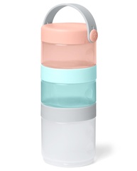 Kit Porta Leite em Pó e Snacks 3 em 1 Skip Hop Azul e Rosa - Praticidade e Estilo para o Dia a Dia - imagem 1