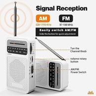 Rádio Portátil AM/FM Goodes: Som Claro, Longo Alcance e Ideal para Emergências - imagem 3