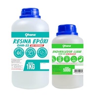 Resina Epoxi Ohana Baixa Viscosidade 1,5kg - Kit com Endurecedor para Projetos Profissionais - imagem 2