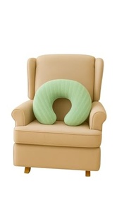 Almofada de Amamentação em Tricot Macia e Ergonômica - Conforto Total para Mãe e Bebê (Verde) - imagem 2