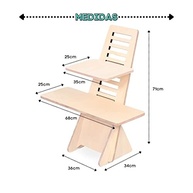 Suporte para Notebook em Madeira Regulável - Standing Desk Ergonômico de Qualidade - imagem 4