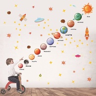 Planets Adesivo de Parede Espacial - Decoração Educativa para Quarto Infantil e Sala de Jogos - imagem 1