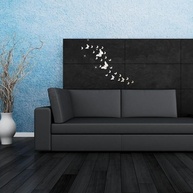 Adesivos 3D Borboleta Espelho Acrílico - 12 Peças Modernas para Decoração de Parede - imagem 2