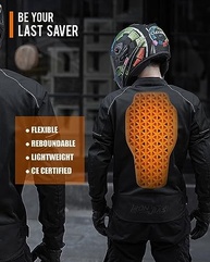 Conjunto de Armadura Borleni CE Nível 2: Proteção Essencial para Cotovelo e Ombro em Jaquetas de Motocicleta - imagem 4