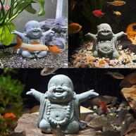 Estátua de Buda Rindo em Arenito - Decoração Zen para Meditação e Ambientes Serenos - imagem 4