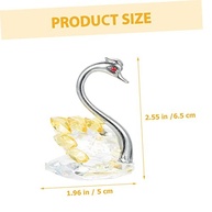 Estátua de Cisne em Cristal Brilhante - Decoração Elegante para Mesa, Casa e Eventos - imagem 3