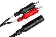 Cabo Adaptador Hosa YPR-257: Conexão Estéreo Dupla RCA para 1/4" TRSF - imagem 5