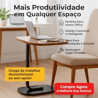 Mesa de Apoio Lateral Premium para Sofá e Cama | Estrutura Resistente e Design Moderno | VARENZIA - imagem 5