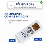 Controle Remoto Universal para Ar Condicionado Springer Midea – Fácil Instalação e Funções Completas - imagem 5