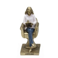 Figura Decorativa Estatueta Mulher Psicóloga - 20x13x9 cm | Decoração Inspiradora para Consultórios e Ambientes - imagem 1