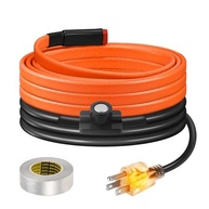 Fita de Aquecimento para Tubos de Água - 6 Pés, 7W/Ft, Autocontrolada com Termostato - imagem 2