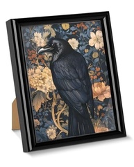 Pôster de Arte Gótica Floral - Corvo Estilizado para Decoração Dark Academia - imagem 2