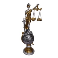 Estatueta Themis Deusa da Justiça - 31cm - Resina Premium para Escritório e Presente de Formatura - imagem 2