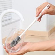 Escova de Silicone para Garrafas e Copos - Cabo Longo Ergonômico - imagem 3
