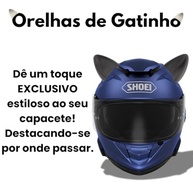 Orelha de Gato para Capacete de Moto: Estilo e Diversão Dupla Face! - imagem 3