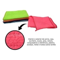 Kit 10 Panos de Microfibra Coloridos 30x30cm - Laváveis e Reutilizáveis para Limpeza Geral - imagem 5