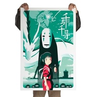 Pôster Autoadesivo Anime A Viagem de Chihiro 60x90cm - Studio Ghibli, Decoração Premium para Fãs - imagem 2