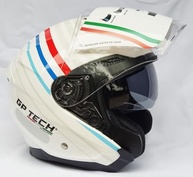 Capacete GP Tech OF669 Open Branco-Azul: Praticidade e Segurança para o Dia a Dia Urbano - imagem 4