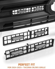 SEVEN SPARTA: Kit 4 Luzes LED para Grade Toyota Tacoma 2024-2025+ SR/SR5 - Instalação Plug & Play (Luz Branca, Revestimento Preto) - imagem 4