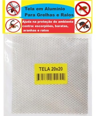 Tela para Ralo Grelha em Alumínio 20x20 cm - Proteção Anti-Insetos com Design Moderno - imagem 1
