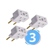 Kit 3 Adaptadores Tomada Universal Bivolt 10A/20A Pino Grosso - Segurança e Versatilidade para Sua Casa - imagem 2