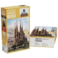 Puzzle 500 Peças Basilica da Sagrada Família - Grow - Desafio Inteligente para Montar e Decorar - imagem 4