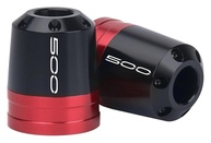 Sliders de Guidão CNC Alumínio Vermelho para Kawasaki Z500 2024 - Acessórios Premium - imagem 1
