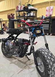 Guidão JRL 7/8" Médio Vermelho para Motos Off-Road, Pit Bike e ATV - imagem 3