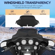 Para-brisa Moto Harley Davidson Touring 20cm Preto - Proteção e Estilo - imagem 3