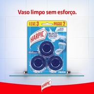 Harpic Limpador e Aromatizador Sanitário Marine - 3 Unidades para Caixa Acoplada - imagem 3