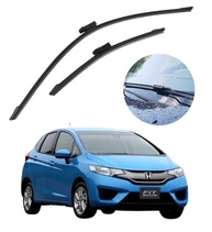 Kit 2 Palhetas Para-brisa Honda Fit 2009-2014 26" e 13" Borracha Grafitada - Limpeza Impecável - imagem 2