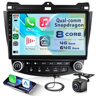 Central Multimídia Snapdragon 4G+64G 8 Núcleos para Honda Accord 2003-2007 | Carplay, Android Auto, GPS, Tela Touch - imagem 1