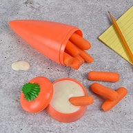 Hutzler Snack Attack - Conjunto Portátil para Lanches Saudáveis com Cenouras e Mergulho - imagem 3