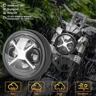 Farol de LED 14cm para Moto: Iluminação Potente e Estilo Único para Kawasaki, Suzuki e Mais! - imagem 5