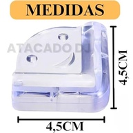 Protetor de Quina para Mesa em Silicone Transparente - Kit com 4 Unidades para Segurança Infantil - imagem 3