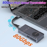 Cabo Thunderbolt 5 240W: 80Gbps e Vídeo 8K para iPhone 17 - imagem 3