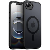 JETech Capa Magnética para iPhone 16e 6.1" (2025) Compatível MagSafe - Fina, Antichoque e Fosca Translúcida (Preta) - imagem 1
