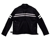 Jaqueta masculina de couro refletiva HD para motociclista - Jaqueta Harley para motocicleta - Jaqueta de ventilação com elos de passagem - imagem 2