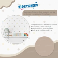 Kit Adesivo Colorido Infantil Lavável - Decoração Segura e Criativa para Quartos Kids - imagem 4
