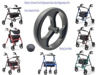 Kit 2 Rodas Traseiras 20cm para Andador Rollator - Resistente e Universal - imagem 4