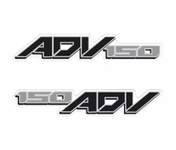 Adesivo Resinado ADV Logo Lateral Cromo Sign para Honda ADV 150 - Kit 2 Unidades Cromo - imagem 1