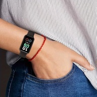 kIT 2 Pulseira para MI Band 8 Active Preto e Vinho Marsala Bracelete em Silicone TPU Regulavel Macia Confortavel e Regulagem para Vários Tamanhos - imagem 5