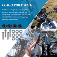 Kit Ferragens Para-brisa Harley Davidson FLSTC/FLS 1986-2017 - Fixação Segura e Fácil Instalação - imagem 3